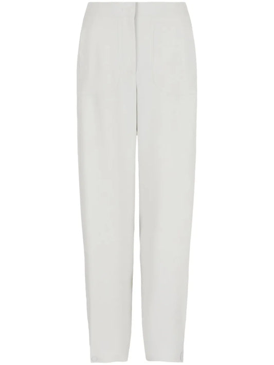 High-Waisted Tapered Trousers