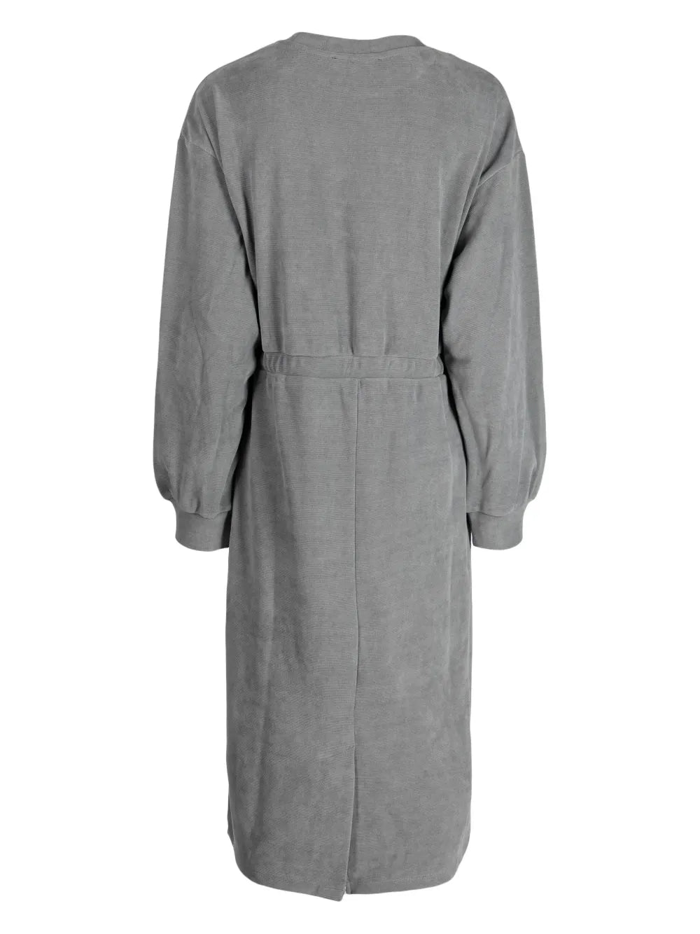 Logo-Embroidered Drawstring Midi Dress