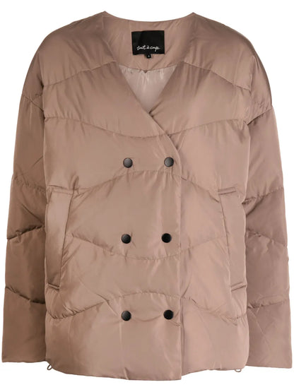 Double-Breasted Quilted Jacket