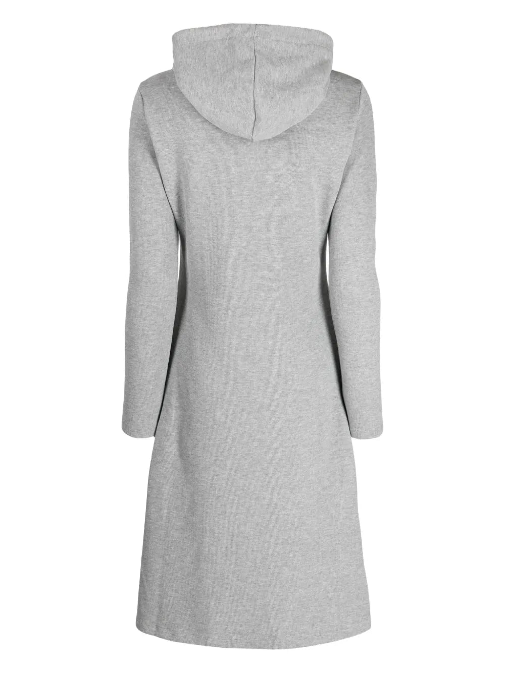 Hooded Fine-Knit Midi Dress