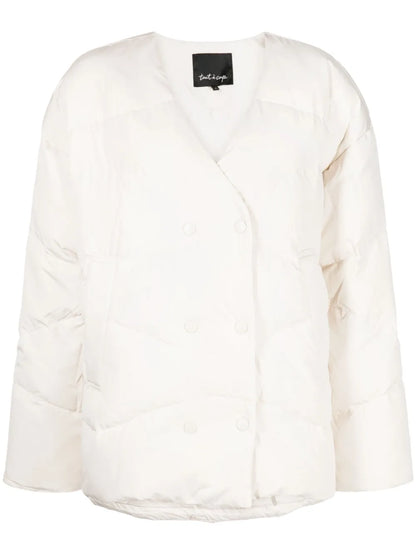 Double-Breasted Quilted Padded Jacket