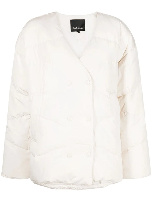 Double-Breasted Quilted Padded Jacket