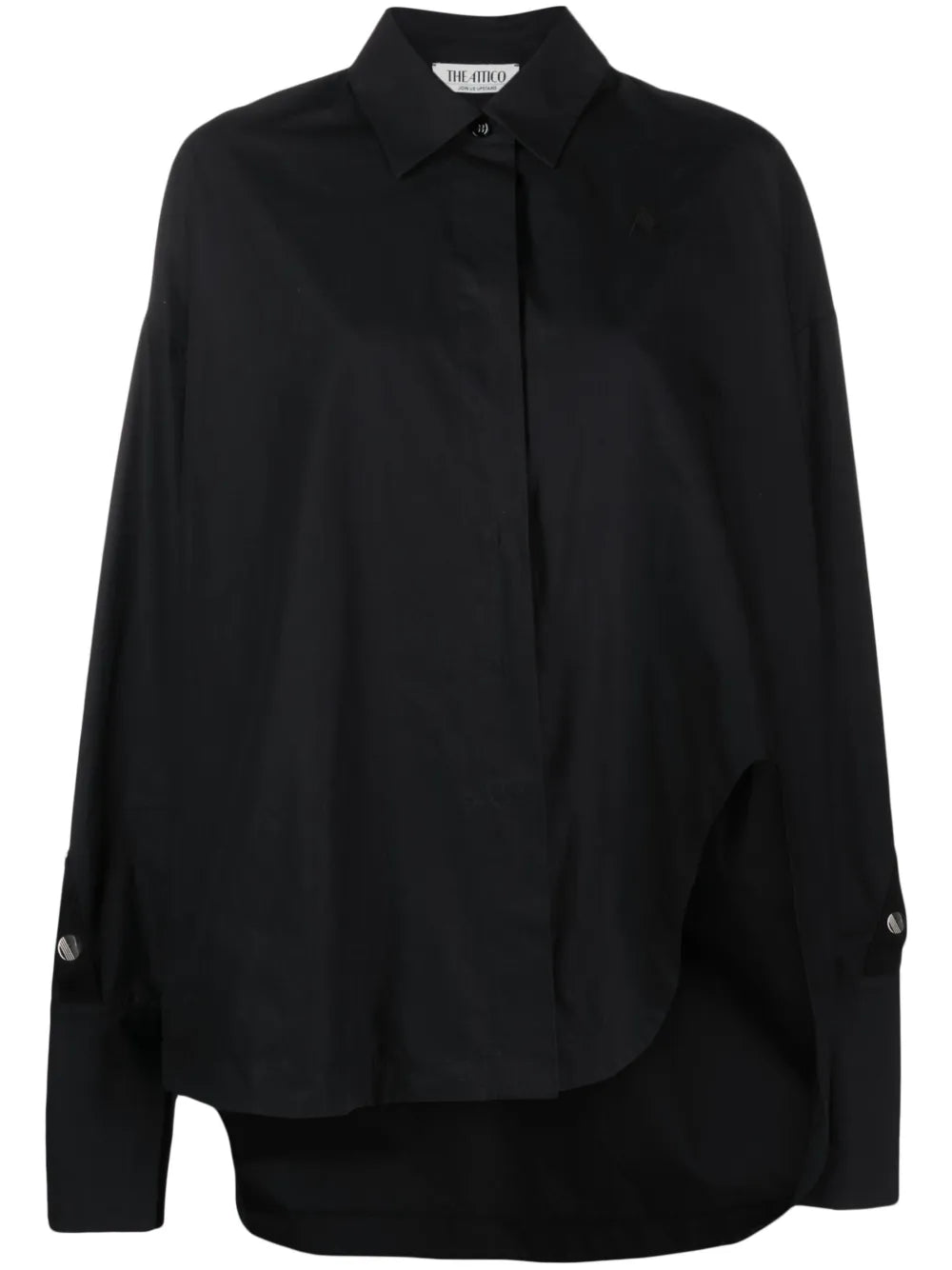 Logo-Stud Cotton Shirt