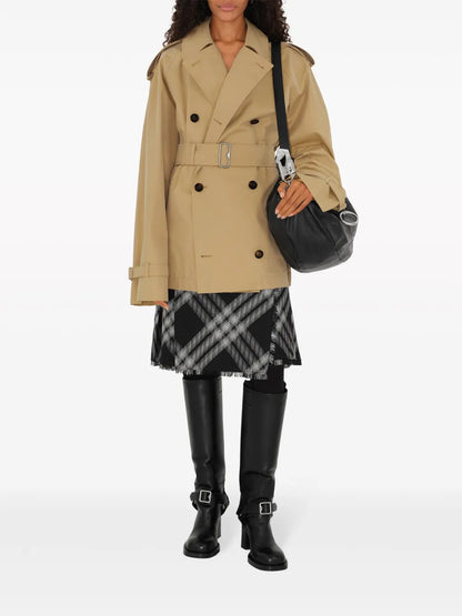 Belted Cotton Trench Coat