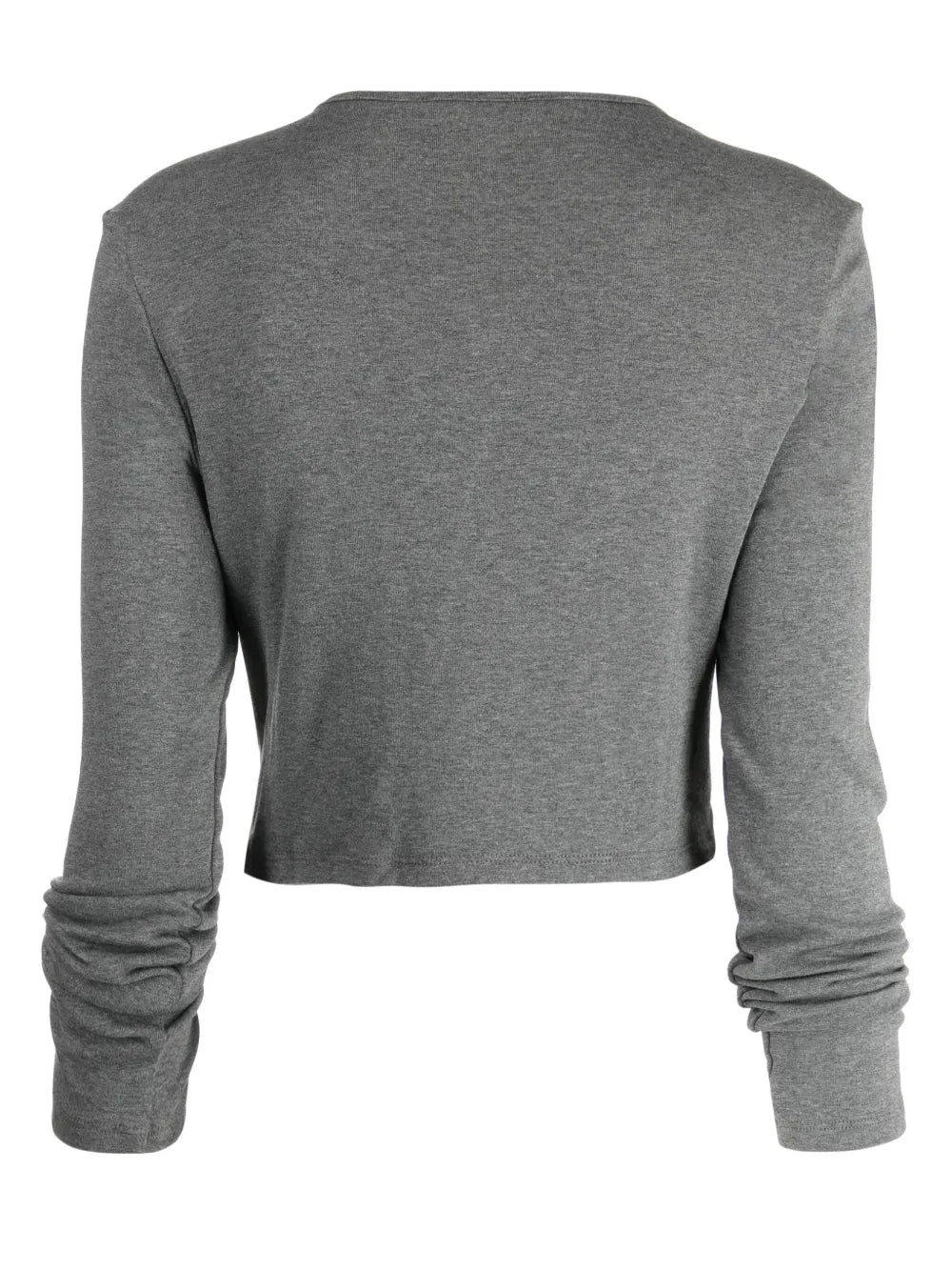 Ruched Cropped Cardigan