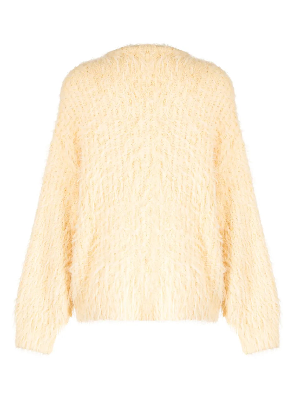 Brushed-Effect Ribbed-Knit Jumper