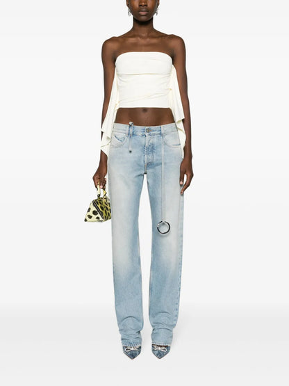 Donna Sleeveless Cropped Top