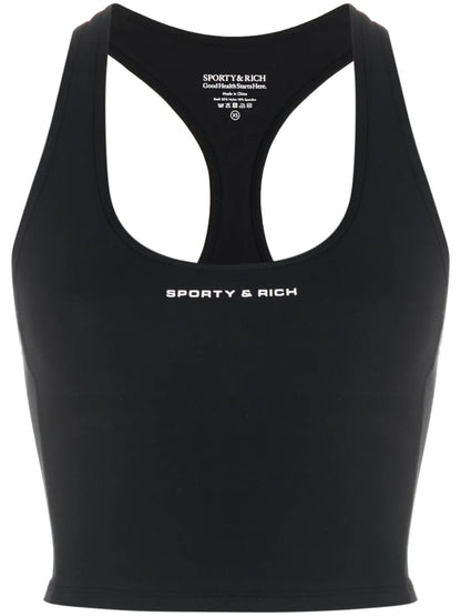 Logo-Print Crop Top