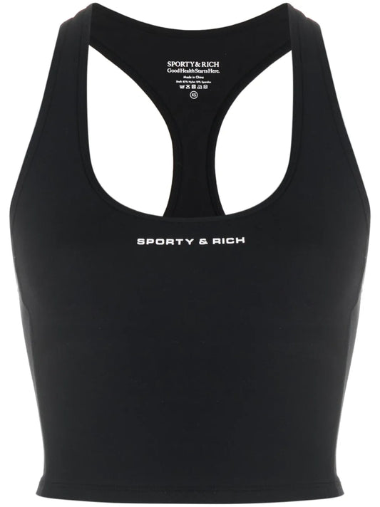 Logo-Print Crop Top