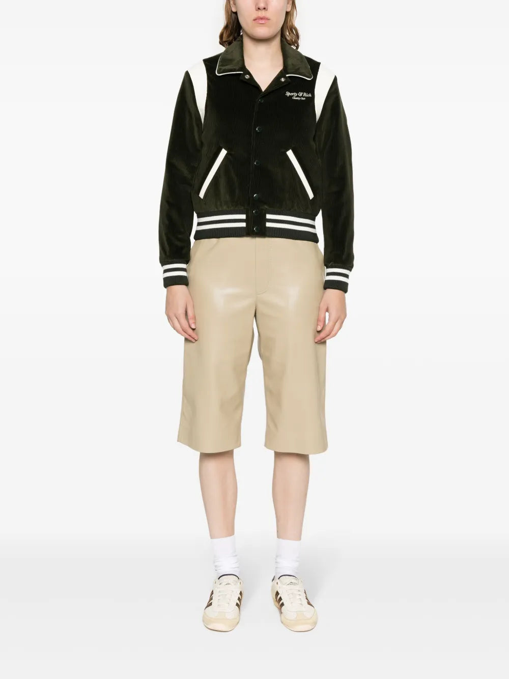 Logo-Embroidered Cotton Bomber Jacket