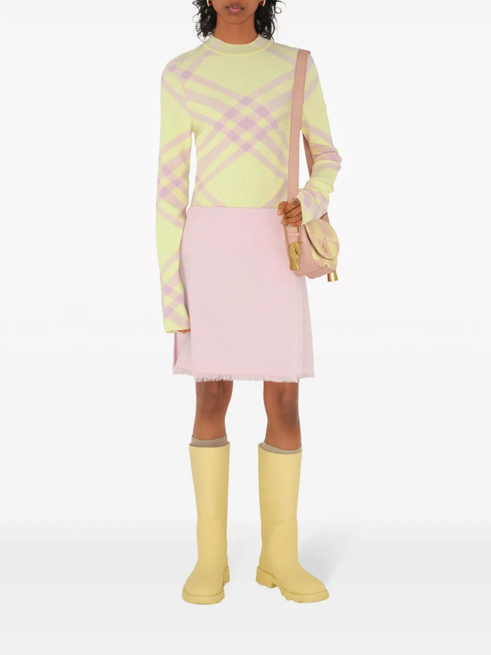 Buckle-Fastening Wool Kilt