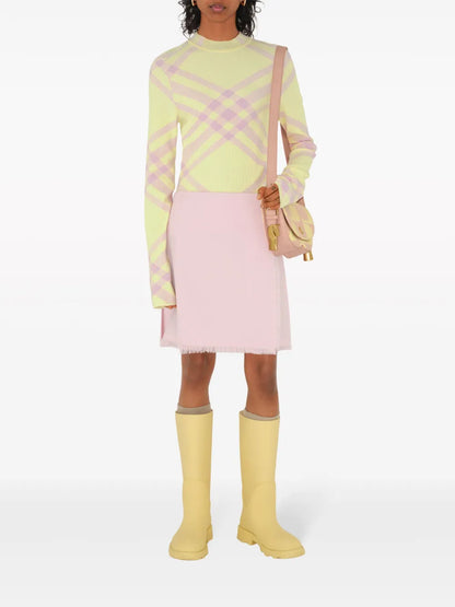 Buckle-Fastening Wool Kilt