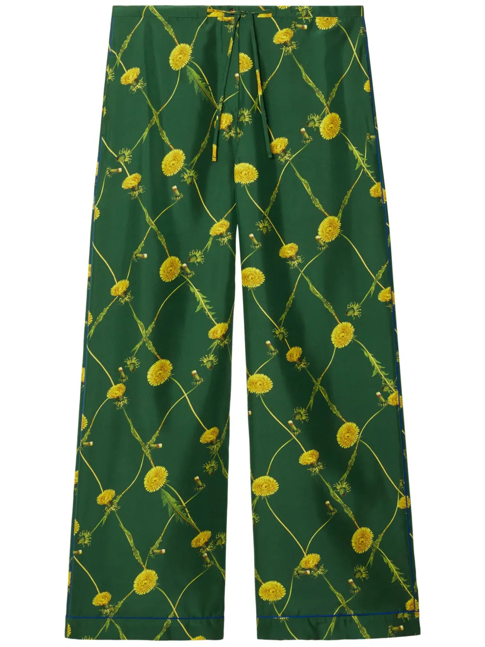 Dandelion Floral-Print Flared Trousers