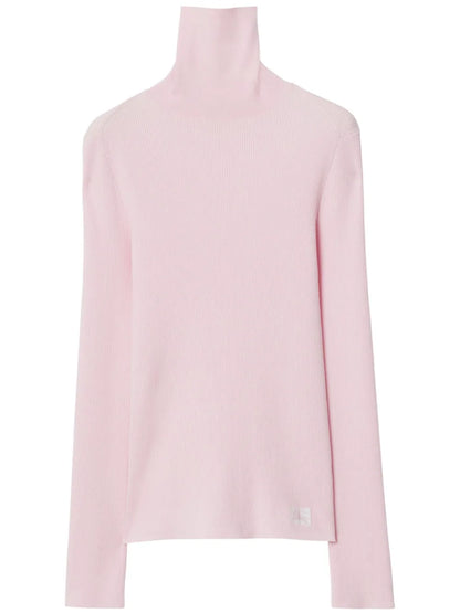 Equestrian Knight-Patch Wool-Blend Jumper
