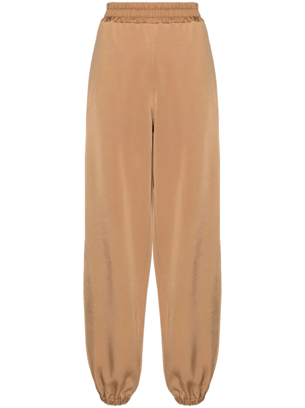Elasticated-Waist Straight-Leg Track Pants