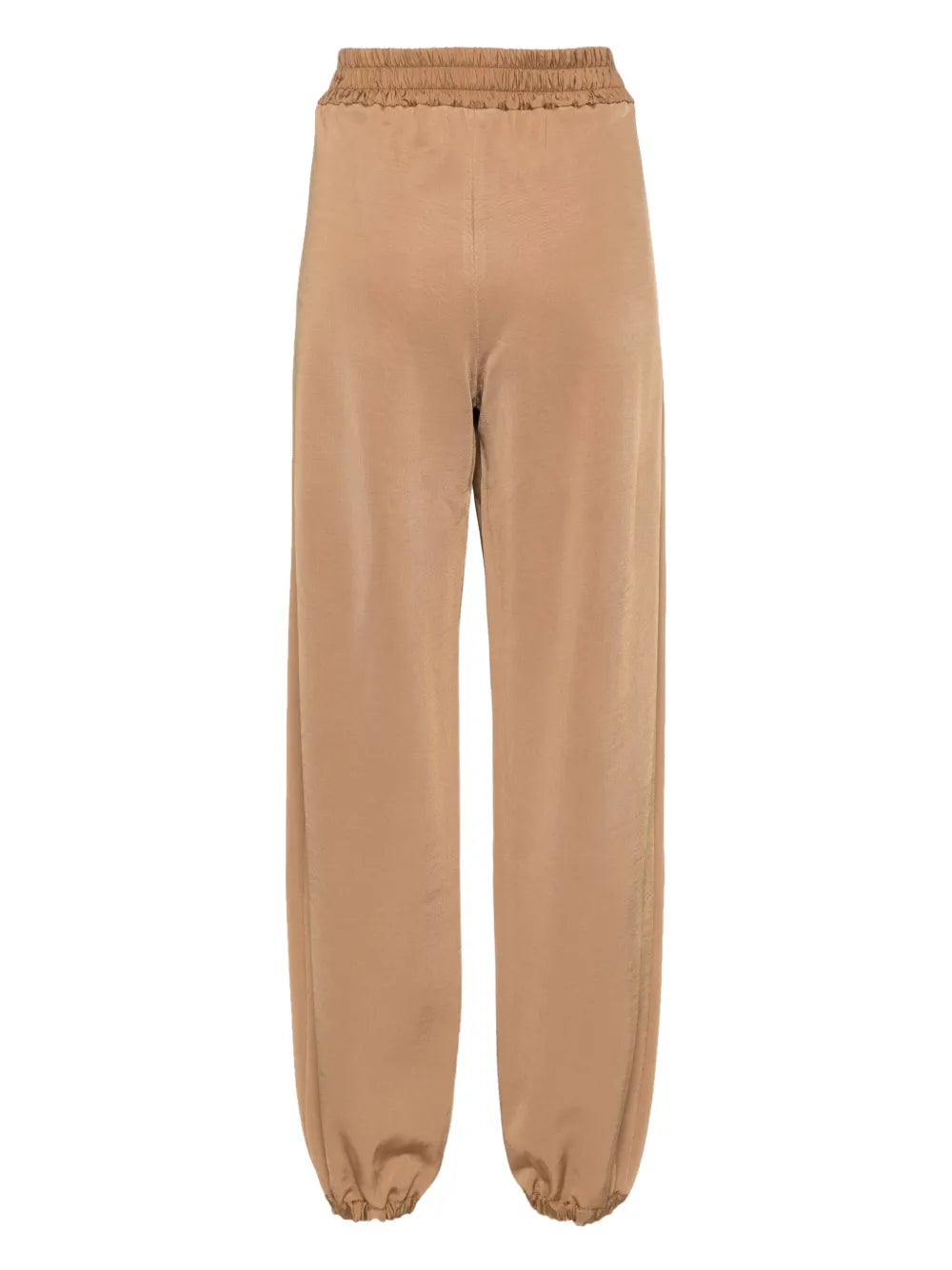 Elasticated-Waist Straight-Leg Track Pants