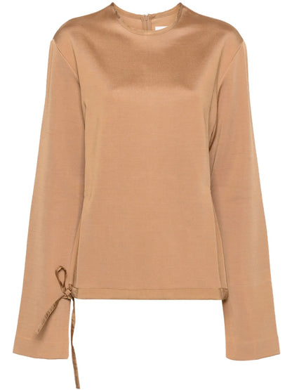 Crew-Neck Long-Sleeve Sweatshirt