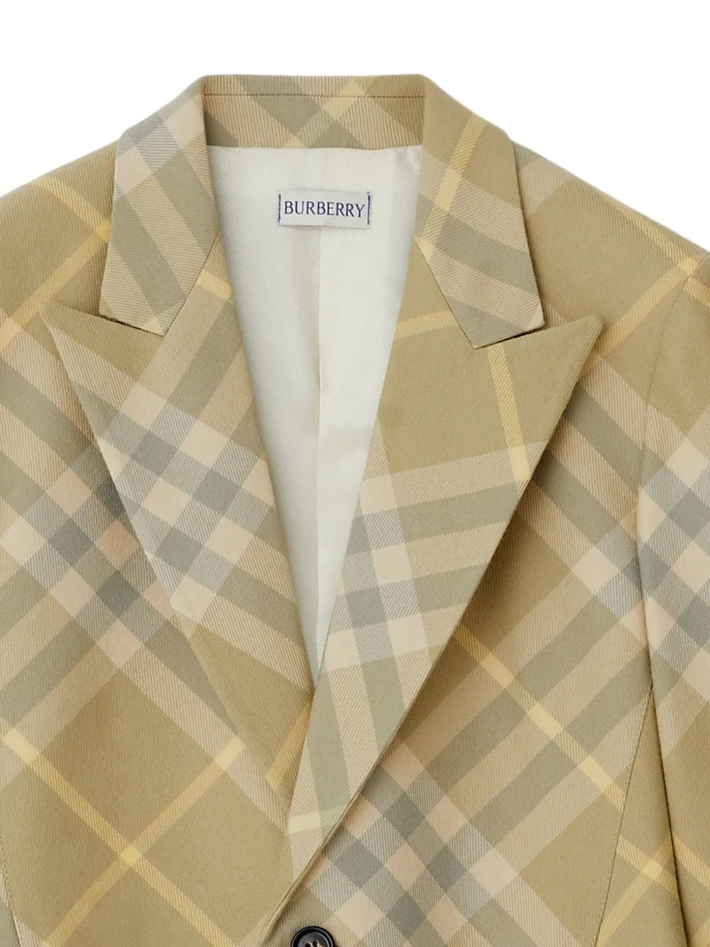 Checked Tailored Single-Breasted Blazer