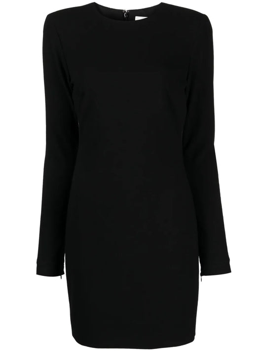 Crepe Virgin-Wool Blend Minidress