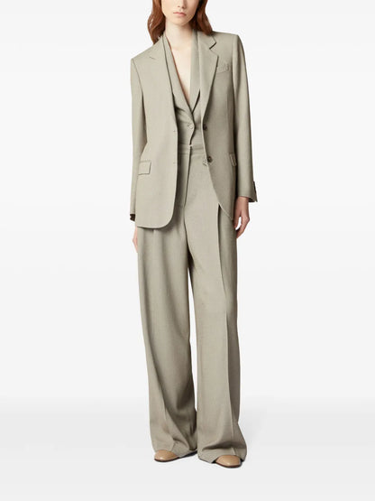 Wide-Leg Tailored Trousers