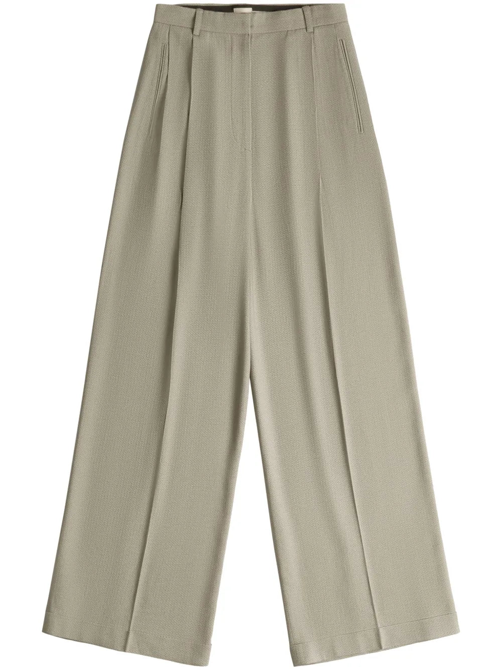 Wide-Leg Tailored Trousers
