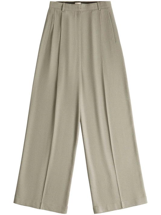 Wide-Leg Tailored Trousers