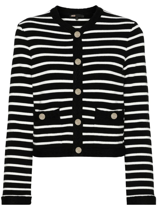 Striped Knit Cardigan