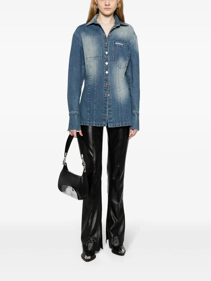 Long-Sleeve Denim Shirt