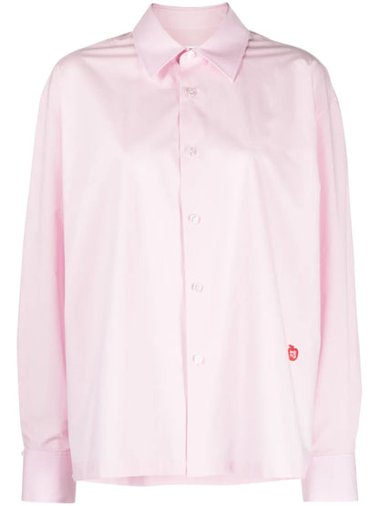 Logo-Patch Cotton Shirt