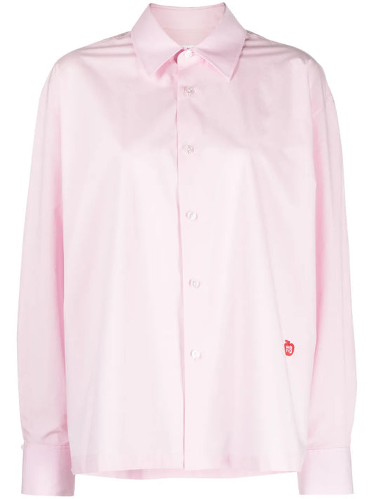 Logo-Patch Cotton Shirt