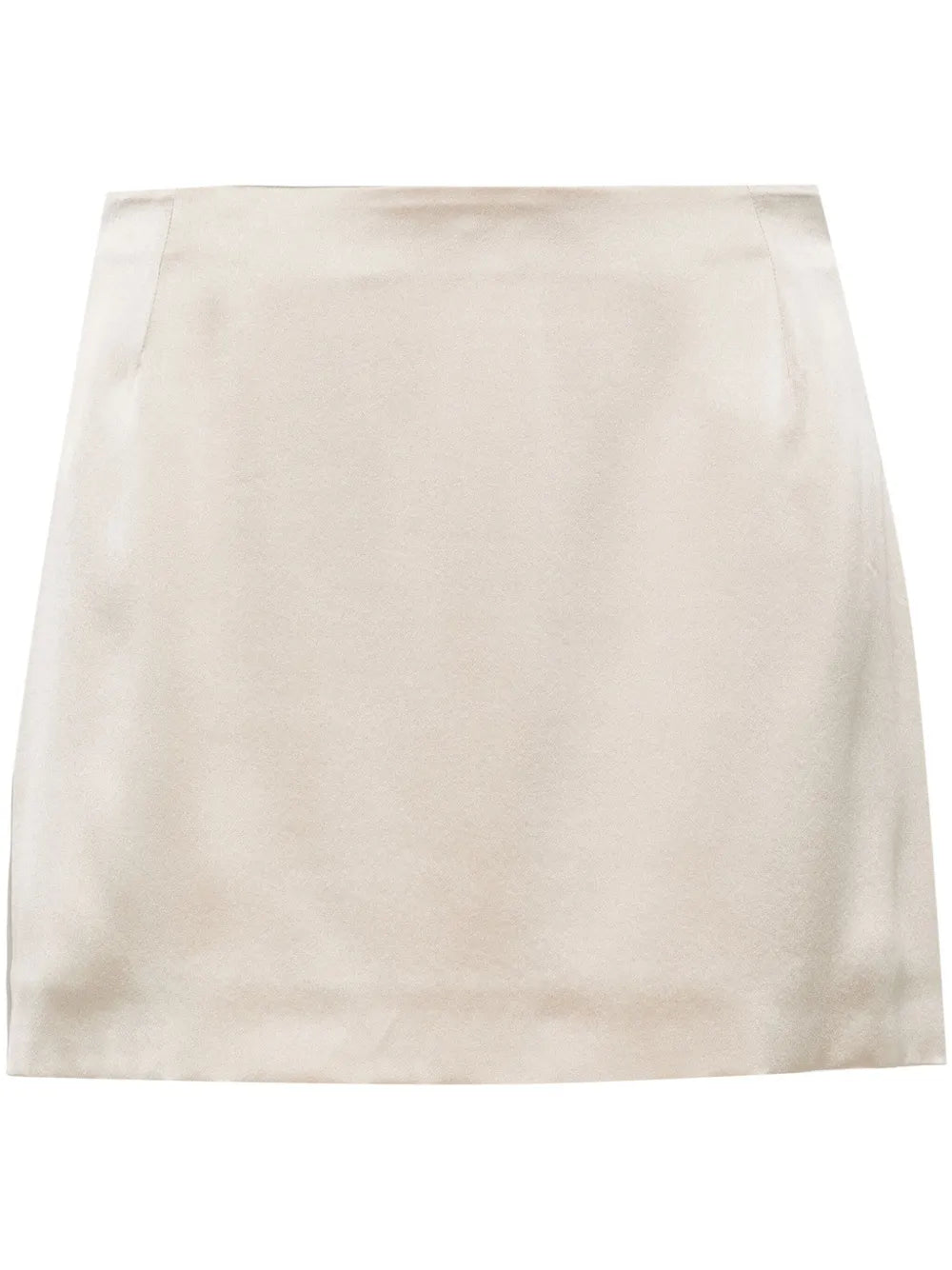 Silk A-Line Miniskirt