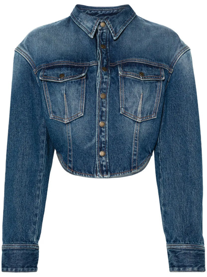 Classic-Collar Cotton Shirt