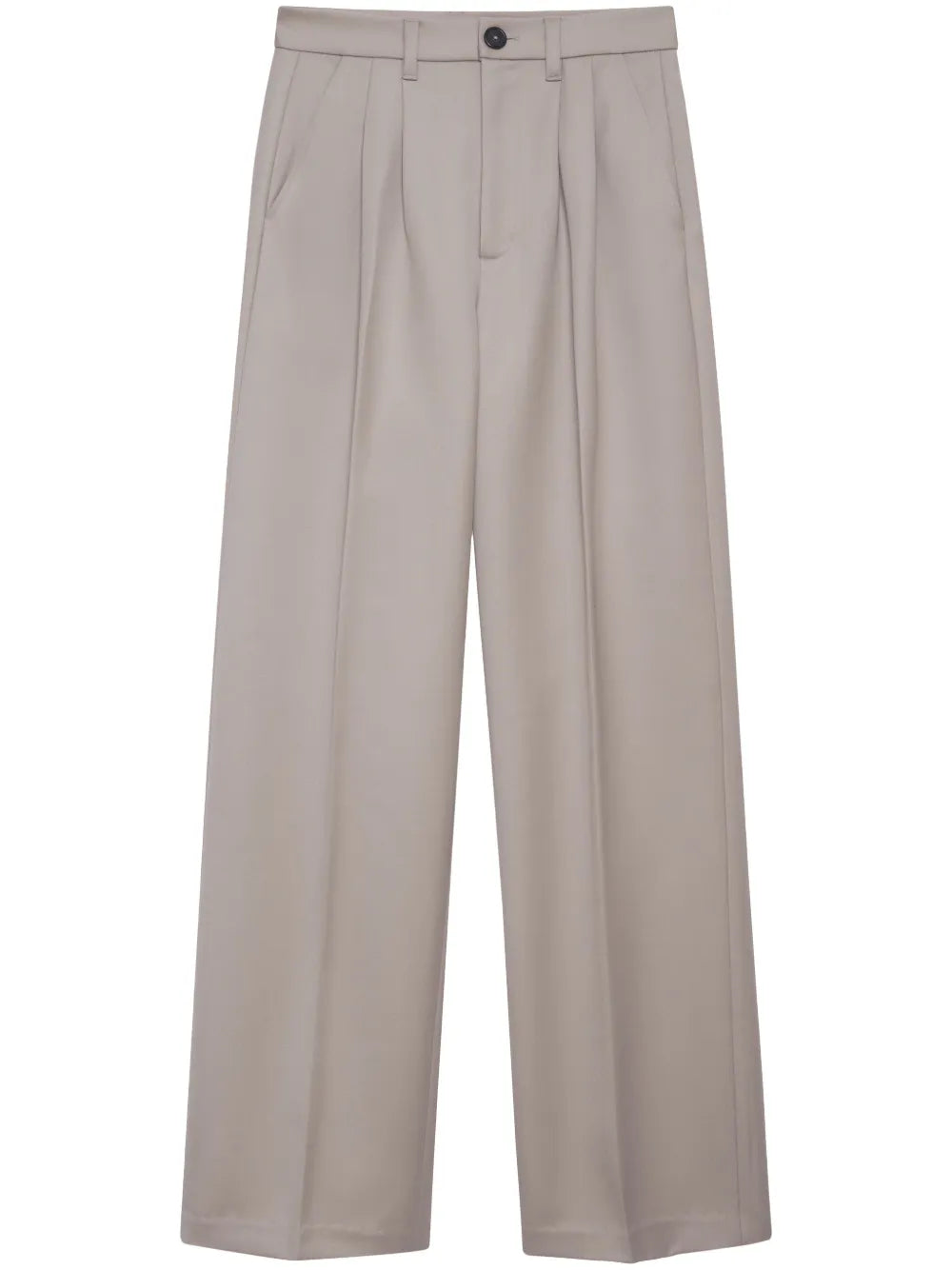 Carrie Pressed-Crease Tailored Trousers