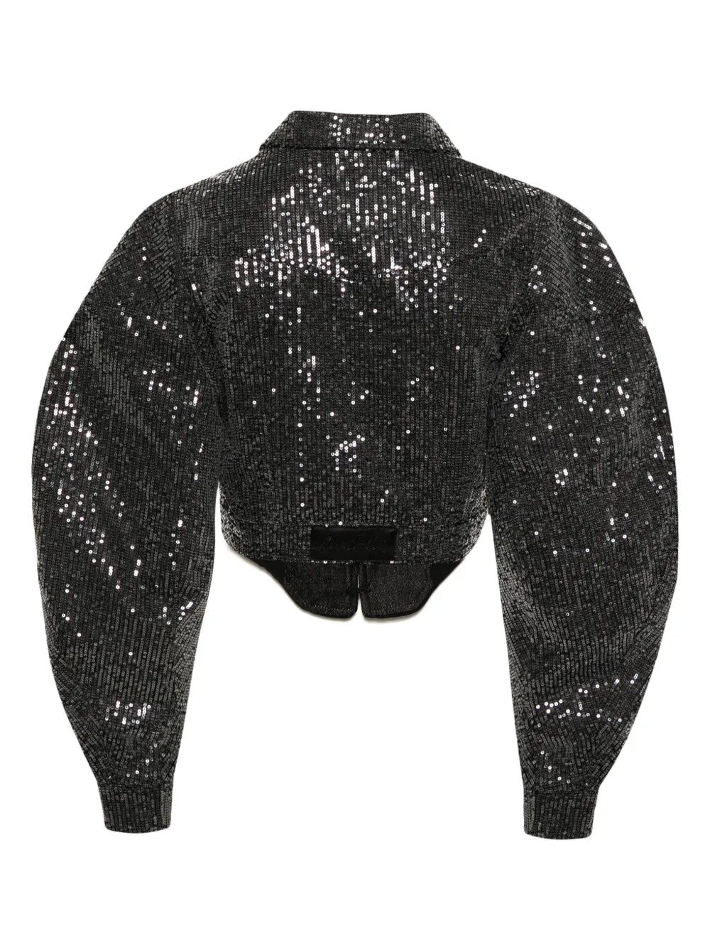 Sequin-Embellished Cropped Jacket