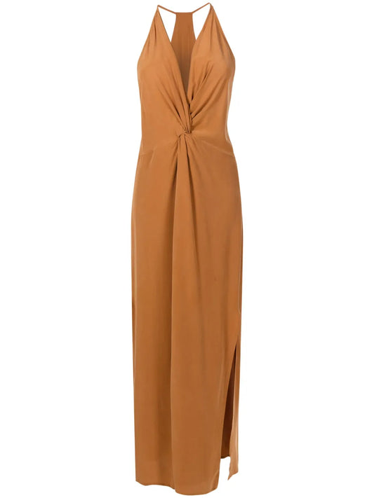 Twist-Detail Maxi Dress