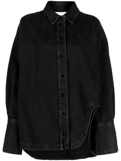 Diana Logo-Embroidered Denim Shirt