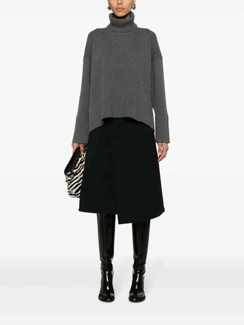 Roll-Neck Cashmere-Blend Jumper