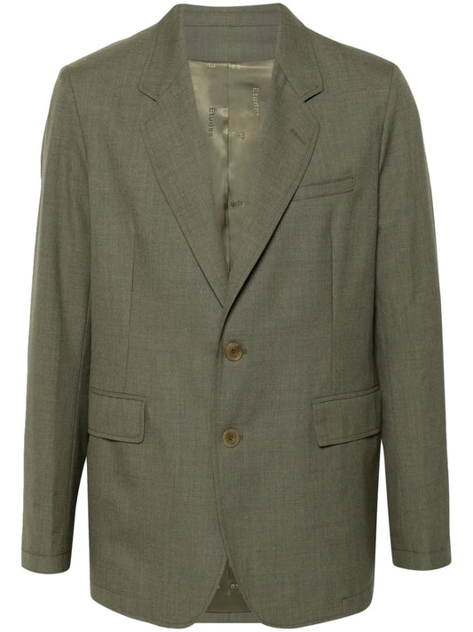 Plane Suiting Virgin Wool Blazer