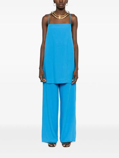 Draped Spaghetti-Strap Tunic
