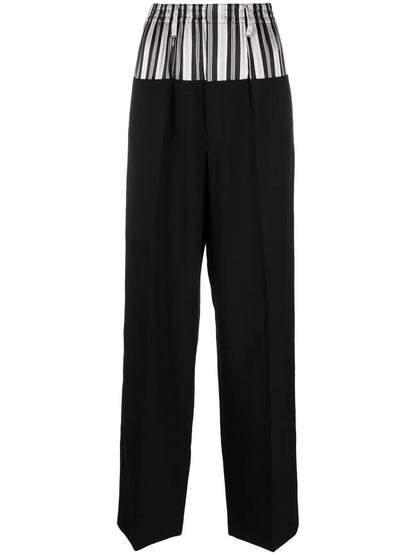 Panelled Striped Trousers