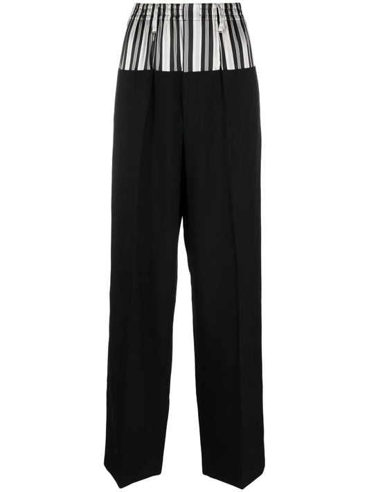 Panelled Striped Trousers