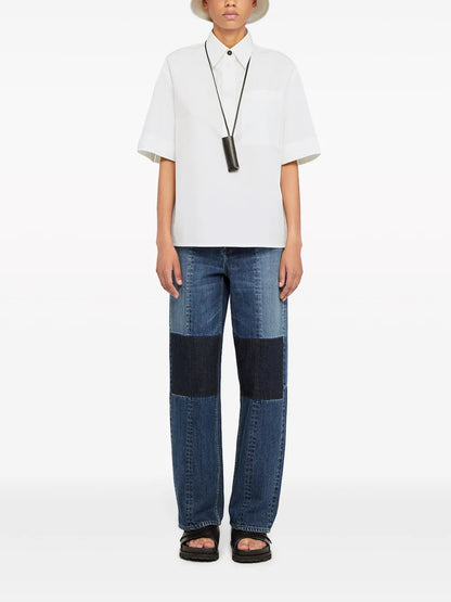 Half-Sleeve Cotton Polo Shirt