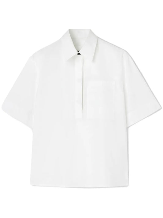 Half-Sleeve Cotton Polo Shirt