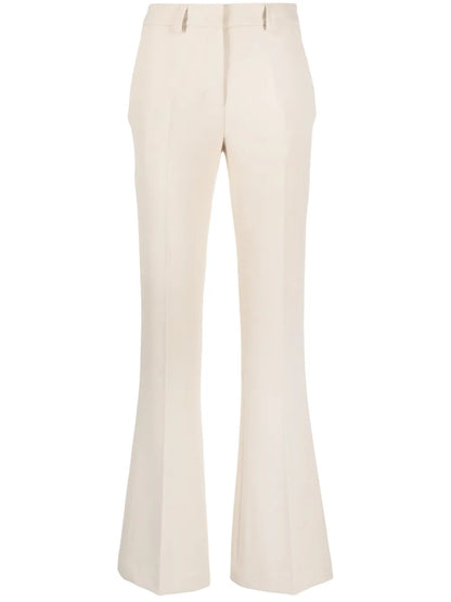 Flared Crepe Trousers