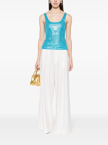 Crystal-Embellished Tank Top