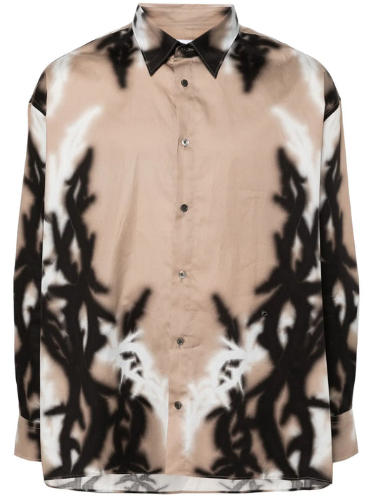 Illusion Thorn-Print Shirt