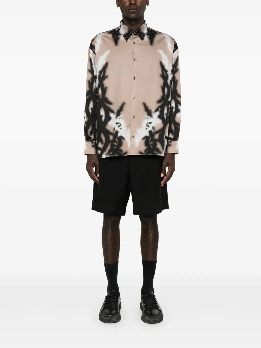 Illusion Thorn-Print Shirt