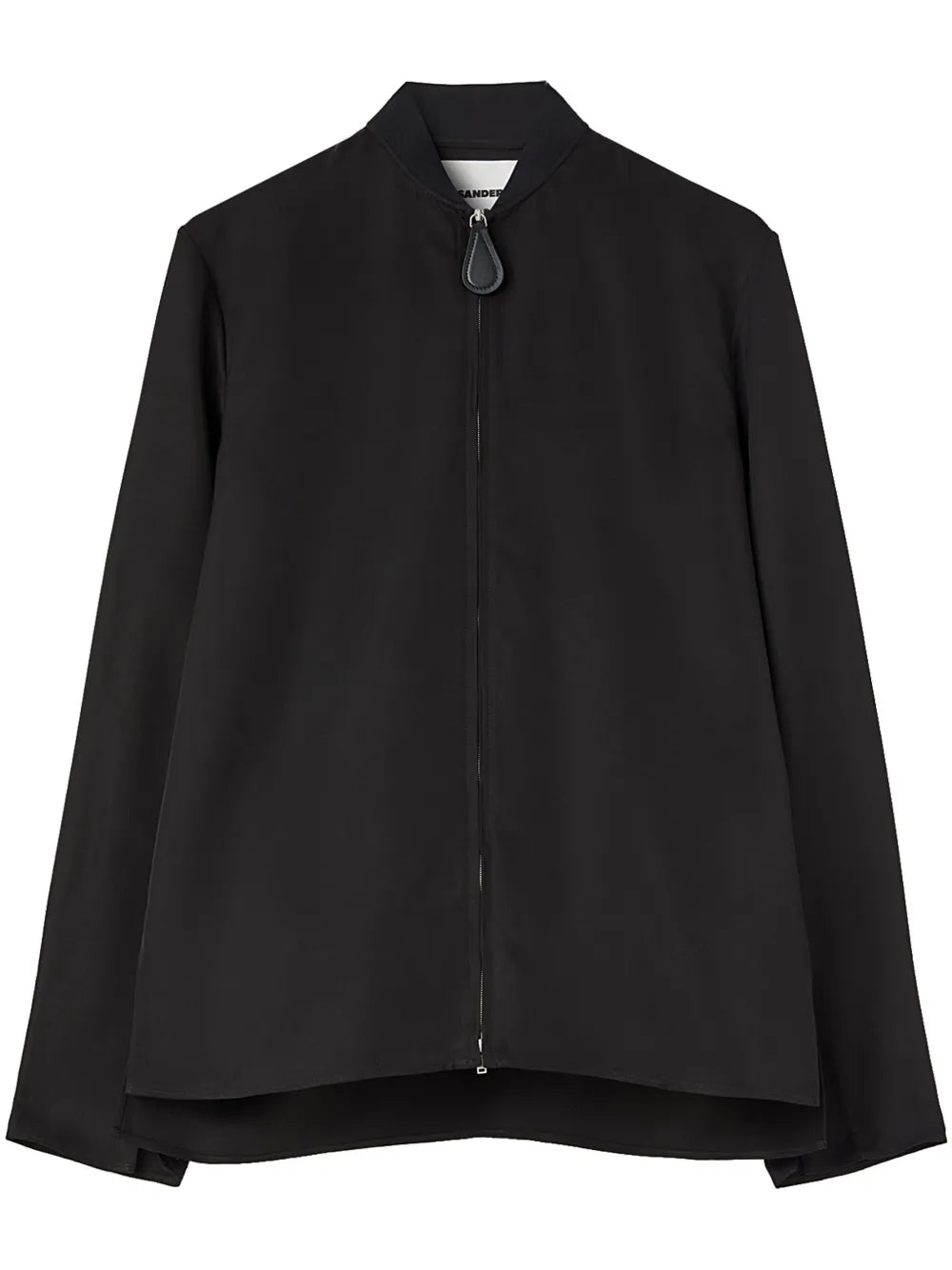 Zip-Up Twill Shirt