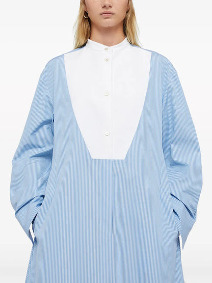 Plastron Poplin Shirtdress