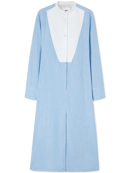 Plastron Poplin Shirtdress